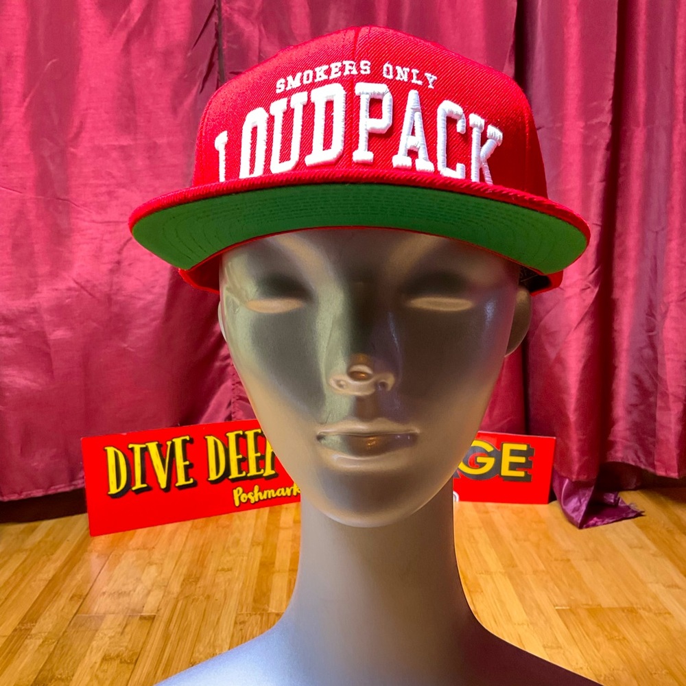 NWT Smokers Only clothing Loud Pack snap back hat